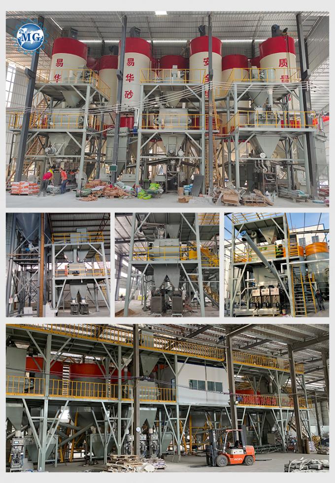 PLC-besturingssysteem en automatische automatisering in de productielijn voor tegellijm 11