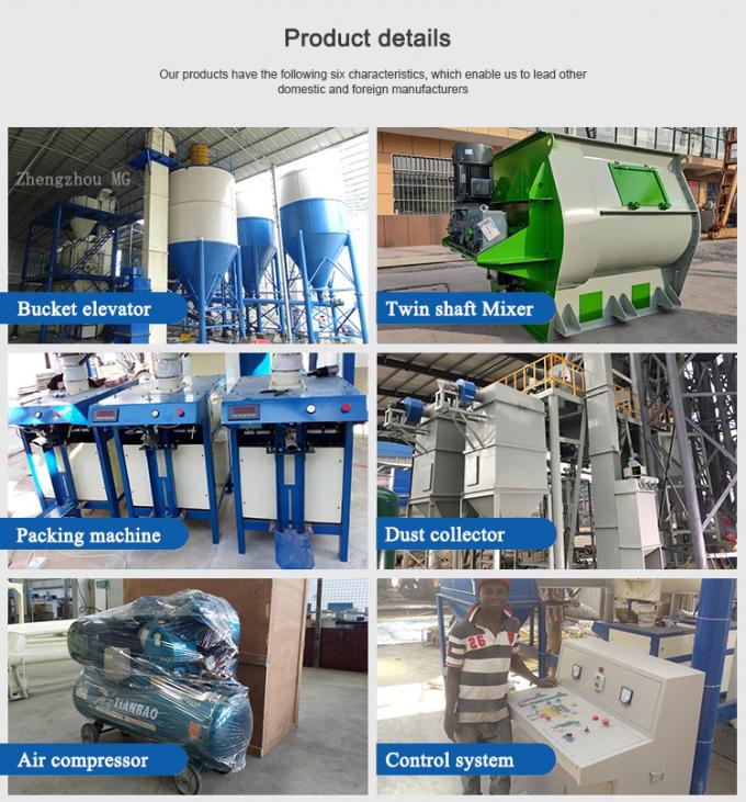 Productielijn van droge poedermortel Muurstift cementmengtoestellen Keramische tegels Kleefmachine 7