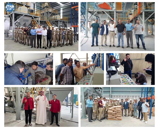 Productielijn van droge poedermortel Muurstift cementmengtoestellen Keramische tegels Kleefmachine 24