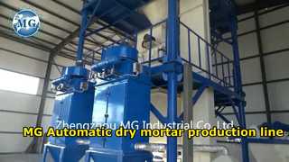 Kosovo 10-12 T/H automatische productielijn voor droge mortel