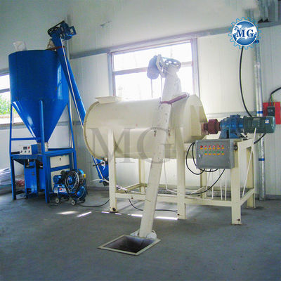 20-25m2 oppervlakte Eenvoudige droge mortel menginstallatie Muur putty gips poeder gips Skim coat cement mixer tegel kleefstof gips lijm maken machine