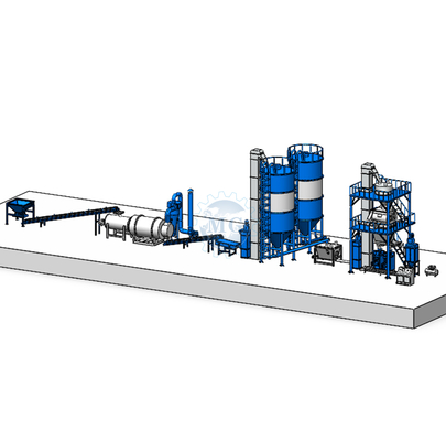 Fabriek direct 10-30T/H Automatische droge mortel productielijn Droge mortel mixer machine