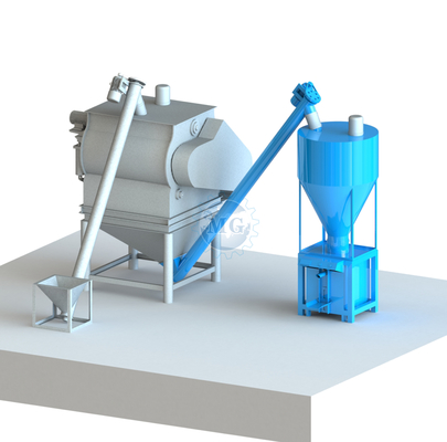 PLC Elektronisch wegen Droogmenginstallatie Met Cement Silo Bag Filter Stofverzamelaar