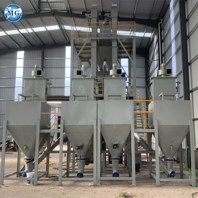 Efficiënte Productielijn voor tegellijmmachine en mortel met automatische materiaalvoeding en -verpakking