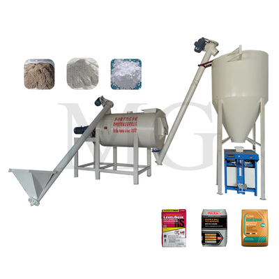 Productielijn met lage investering Droogpoedermortier Muurputte Skim Coat Sand Cement Mixer Keramische tegel Kleefmachine