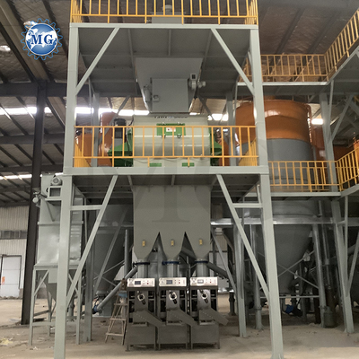 Volledig automatische machine voor het mengen van droge poedermortel, muurputty zand, cementmixer, keramische tegels, kleefstoffabriek te koop