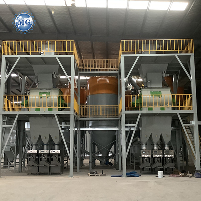 Volledig automatische machine voor het mengen van droge poedermortel, muurputty zand, cementmixer, keramische tegels, kleefstoffabriek te koop