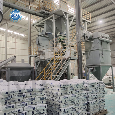 Intelligente PLC 10-30 T / H Droog mengpoeder mortel plant Muur putty zand cement mixer keramische tegels Kleefstof gips maken machine