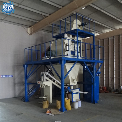 PLC-besturing Droog mengpoeder mortel plant met Twin Shaft Paddle Mixer Muur putty zand cement keramische tegels Kleefmachine