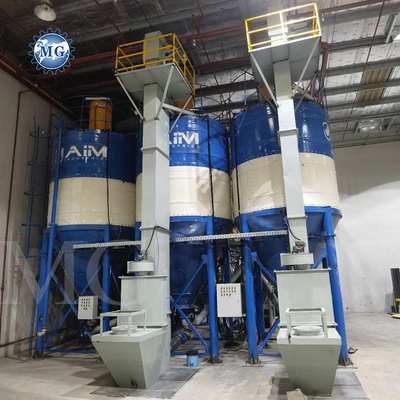 Automatische PLC Dry Mix Powder Mortar Mixing Machine Muurstift Zand Cement Mixer Keramische tegels Kleefstoffabriek