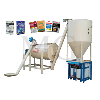 Dry Powder Mortar Productielijn Wandputty Skim Coat Sand Cement Mixer Keramische tegel Kleefmachine