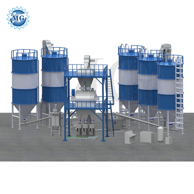 CE Factory Sale Dry Mix Powder Mortar Mixing Plant Wall Putty Skim Coat Sand Cement Mixer Tile Adhesieve lijm Grout Maker