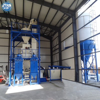Automatische torentyp Dry Mix Powder Mortar Mixing Machine Muurstift Zand Cement Mixer Tile Kleefglue Grout Productielijn