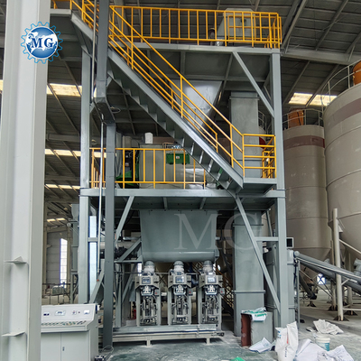 PLC-besturing Droog mengpoeder mortel mengmachine Muur putty zand cement mengapparatuur Keramische tegels Kleefstof productielijn
