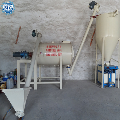 Spanning Op maat gemaakte Dry Mix Powder Mortar Mixing Plant Muur Putty Skim Coat Sand Cement Mixer Tile Kleefglue Grout Maker