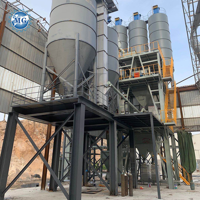 Automatische voeding droog poeder mortel mixer machine muur putty gips skim coat mixing apparatuur vloer tegel kleefstof productie-installatie