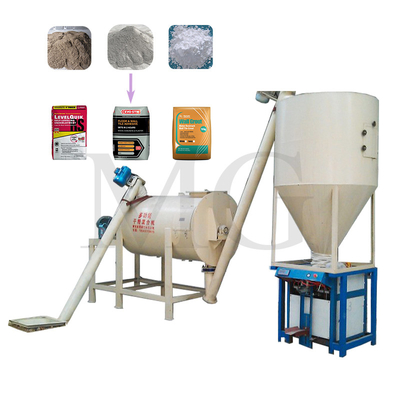CE Simple Dry Powder Mortar Mixer Machine Wall Putty Plaster Skim Coat Mixing Equipment Floor Tile Kleefstoffabriek