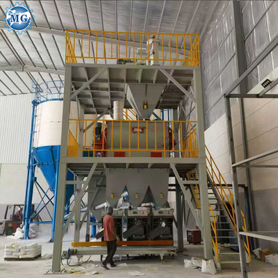 Automatische 10-20TPH Dry Mortar Plant Sand Cement Mixer Tile Adhesive Machine