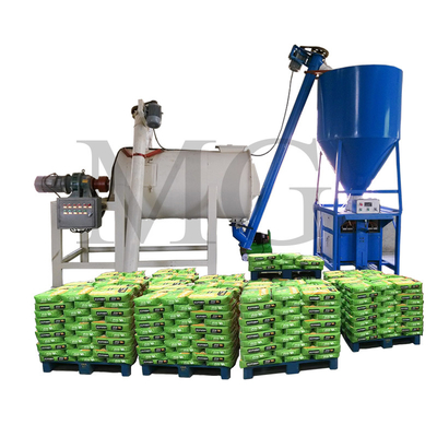1-5tph spanning aangepast Dry Mix Powder Mortar Productie Lijn Muur Putty Gips Cement Skim Coat Mixer Tile Kleefglue Grout Maker Machine
