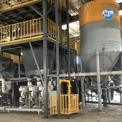 Lange garantie 10-20 tph Productielijn voor droog mortel Muurputten gips zand cement Mixer Keramische tegels Kleefglue Grout maken machine