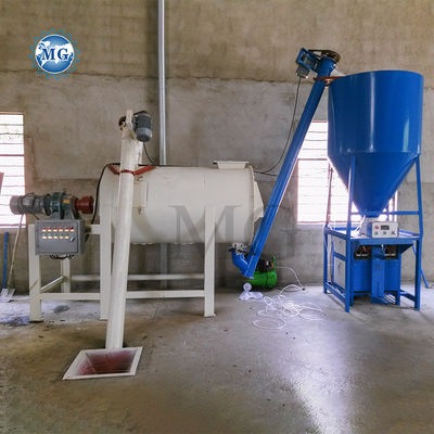 20-25m2 oppervlakte Eenvoudige droge mortel menginstallatie Muur putty gips poeder gips Skim coat cement mixer tegel kleefstof gips lijm maken machine