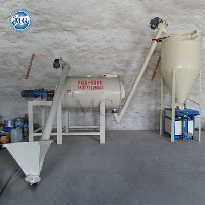 20-25m2 oppervlakte Eenvoudige droge mortel menginstallatie Muur putty gips poeder gips Skim coat cement mixer tegel kleefstof gips lijm maken machine