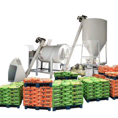 Eenvoudige kleine installatie Grote productielijn met droge mortel Muurputten gips Skim Coat Sand Cement Mixer Tile Kleefglue Grout Maker