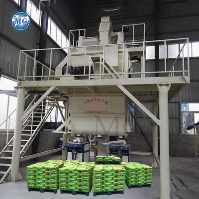 49KW Energiebesparende droge mortel menginstallatie Muur putty gips Skim Coat Sand Cement Mixer Tile Kleefglue Grout Maker
