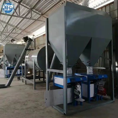20-25m2 oppervlakte Eenvoudige droge mortel menginstallatie Muur putty gips poeder gips Skim coat cement mixer tegel kleefstof gips lijm maken machine