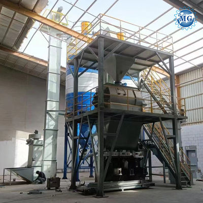 3-5 minuten / partij Double Twin Shaft Agravic Paddle Mixer Blender Machine Wandputty Gips Skim Coat Tile Kleefstof Grout Droog Mortier Mixing Plant