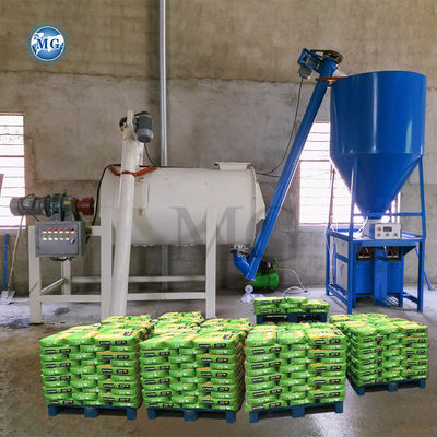 Eenvoudige Kleine 1-5 t/h Droge mortel menginstallatie Wandputty Gipspoeder Gips Skim Coat Cement Mixer Tile Kleefstof Glut Glue Maker