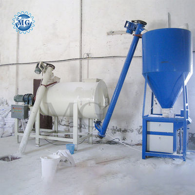 Eenvoudige Kleine 1-5 t/h Droge mortel menginstallatie Wandputty Gipspoeder Gips Skim Coat Cement Mixer Tile Kleefstof Glut Glue Maker