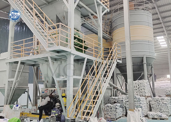 80-120kw Automatische Dry Mix Powder Mortar Mixing Plant Wandputty Gipstegels Kleefmachine