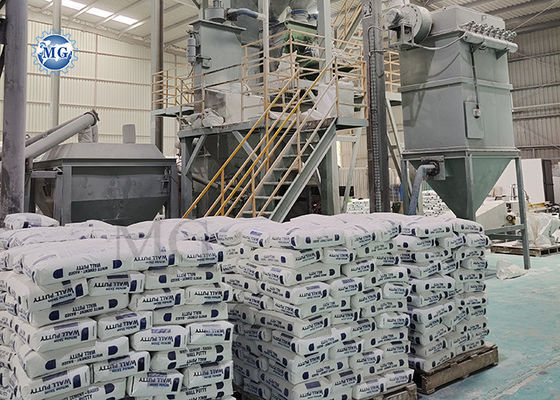 Gepersonaliseerde ontwerp Dry Mix Mortar Productielijn Muur Putty Skim Coat Tile Kleefmachine