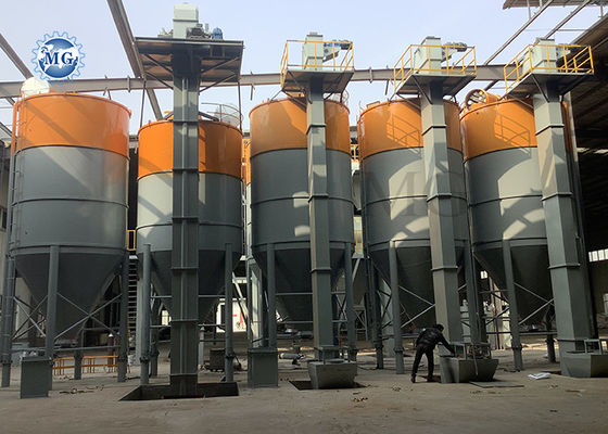 10-50 T / H Droog poeder mortel productielijn Muur putty Skim Coat Mixer Tile Kleefmachine