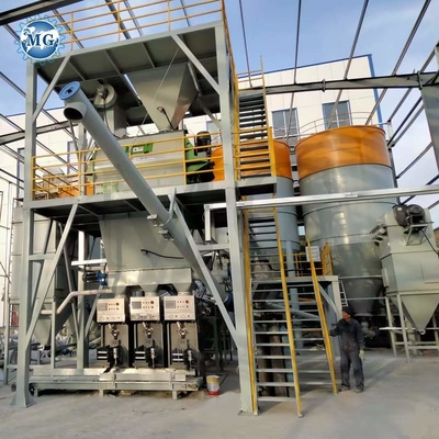 380V droog de Productiemachine van het Poedermortier met de Peddelmixer van 10-15t/H en van de tweeling-Schacht