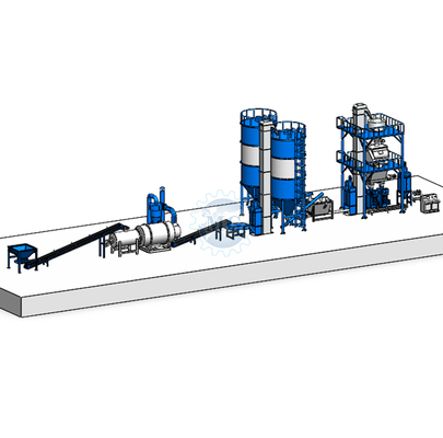 Op maat gemaakte Dry Mix Mortar Plant Fuel Electronic Weighing System Twin Shaft
