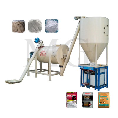 Makkelijke werking Droog mengpoeder mortel mixer machine wand putty zand cement mengapparatuur keramische tegels lijm productielijn