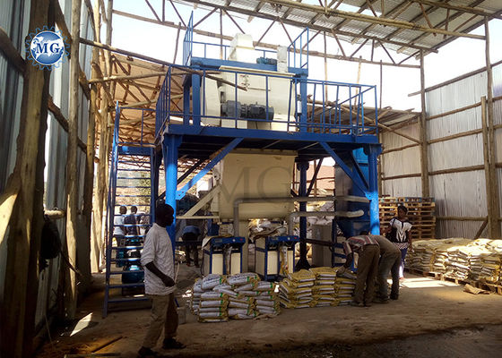 49KW semi-automatische droge mortel productielijn Muur putty gips zand cement mixer tegel adhesief productie-installatie te koop
