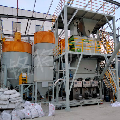 Droge mortelproductielijn met flexibele configuratieopties voor verschillende productieschalen en producttypes