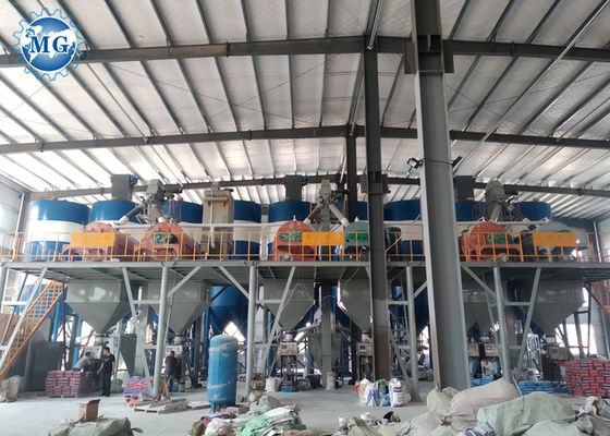De Peddel die van 12T/H 120KW Droge Mortierproductielijn mengen