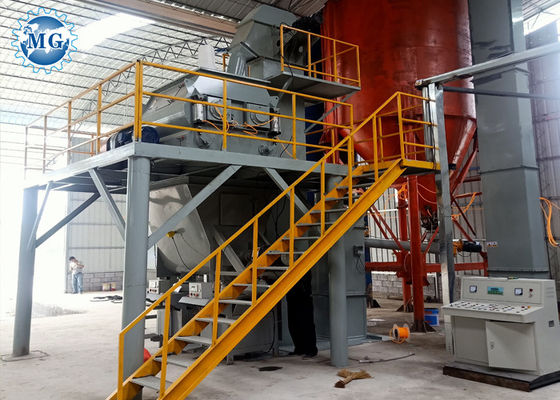 10T/H cementzand die Droge Mortierproductielijn mengen