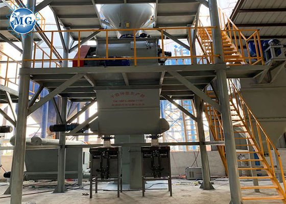 20T / H Droog van de de Schachtmixer van de Mortierinstallatie Tweeling het Zandcement die Machine maken